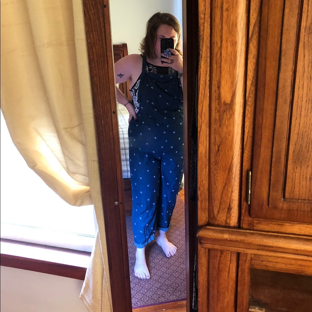 Aerie soft denim overalls